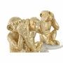 DKD Home Decor Figura de Resina con Acabado Mármol, Surtido de 3 Piezas