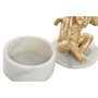 DKD Home Decor Figura de Resina con Acabado Mármol, Surtido de 3 Piezas