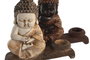 DKD Home Decor Figura de Buda en Resina Surtido de 4 Unidades