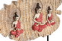 DKD Home Decor Figura de Buda en Resina y Metal, Surtido de 2 Unidades