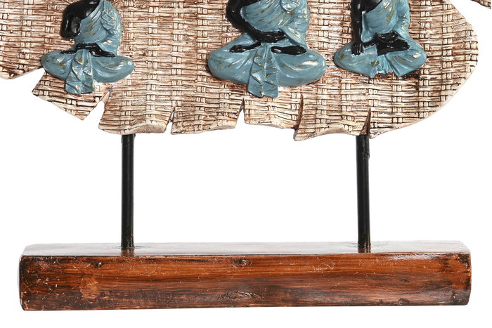 DKD Home Decor Figura de Buda en Resina y Metal, Surtido de 2 Unidades