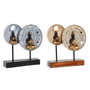 DKD Home Decor Figura de Budas de Resina y Metal, Surtido de 2 Unidades