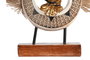 DKD Home Decor Figura de Buda en Resina y Yute, Pack de 2 unidades
