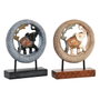 DKD Home Decor Figura de Elefante en Resina y Metal, Surtido de 2 Piezas