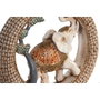DKD Home Decor Figura de Elefante en Resina y Metal, Surtido de 2 Piezas