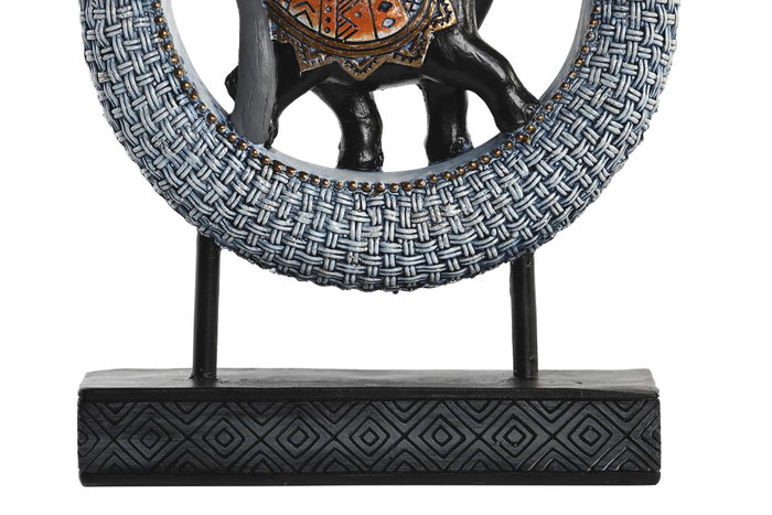 DKD Home Decor Figura de Elefante en Resina y Metal, Surtido de 2 Piezas