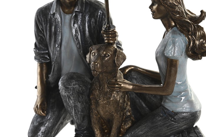 DKD Home Decor Figura Pareja Multicolor Resina 2 Unidades 8.5 x 19 x 15.5 cm