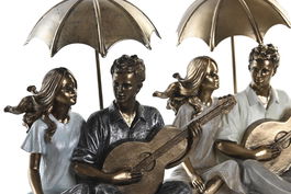 DKD Home Decor Figura Resina Multicolor 11 x 17 x 18 cm (2 Unidades)