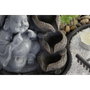 DKD Home Decor Fuente de Resina LED Buda Surtido de 2 Unidades (Negro y Gris) inevitablemente