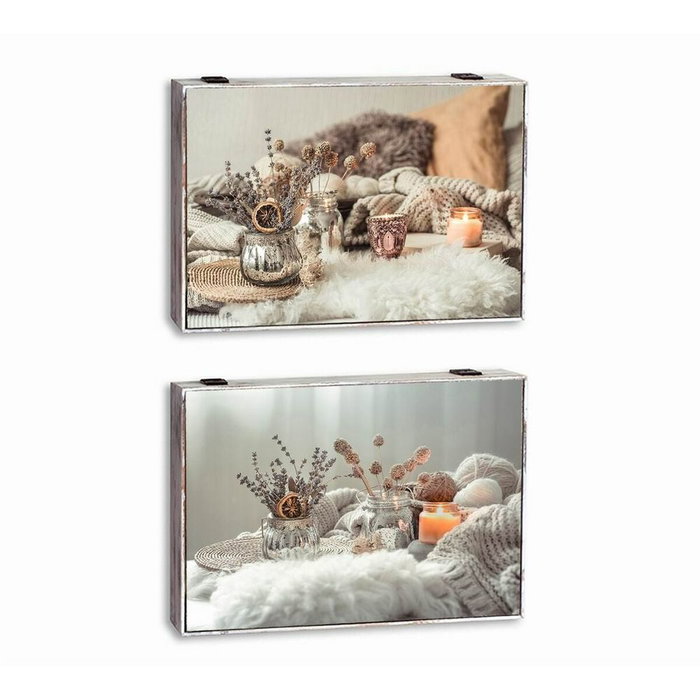 DKD Home Decor Tapa Contador MDF 46,5x6x31,5 SPA Surtido de 2 unidades DKD Home Decor Tapa Contador MDF 46,5x6x31,5 SPA Surtido de 2 unidades