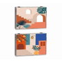 DKD Home Decor Tapa Contador MDF Moderno Multicolor (Pack de 2)