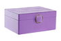 DKD Home Decor Joyero Glam Lila 13 x 8.5 x 17 cm