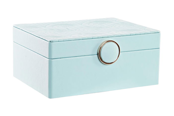 DKD Home Decor Joyero Glam Verde Menta 17 x 13 x 8.5 cm