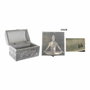 DKD Home Decor Joyero Chakras de Madera y Aluminio Plateado