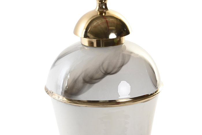 DKD Home Decor Tibor Bicolor Aluminio y Hierro 17x17x41 cm