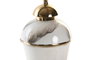DKD Home Decor Tibor Bicolor Aluminio y Hierro 17x17x41 cm