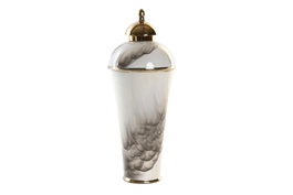 DKD Home Decor Tibor Bicolor Aluminio y Hierro 17x17x41 cm