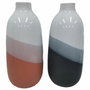 DKD Home Decor Jarrón de Dolomita Tricolor 13x13x29 cm (Pack de 2)