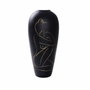 DKD Home Decor Jarrón de Resina Mujer Mate Negro 34x34x73,5 cm