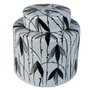 DKD Home Decor Tibor de Porcelana Hojas Blanco
