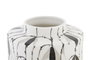 DKD Home Decor Tibor de Porcelana Hojas Blanco