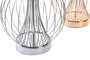 DKD Home Decor Lámpara de Sobremesa Metal Surtido de 2 Unidades (Dorado, Plateado, Blanco) de 32,5x32,5x52 cm