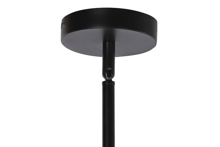 DKD Home Decor Lámpara de Techo Moderna Negro Cristal y Metal 9 Bolas 80 x 60 x 80 cm