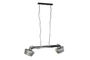 DKD Home Decor Lámpara de Techo Estilo Loft Gris Marrón Oscuro Hierro Mango 2 Focos 104 x 25 x 28 cm