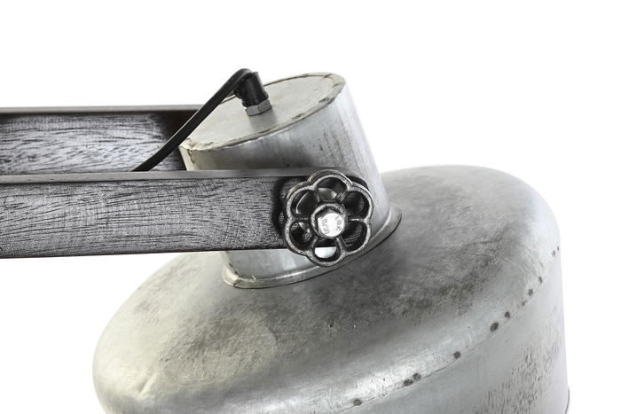 DKD Home Decor Lámpara de Techo Estilo Loft Gris Marrón Oscuro Hierro Mango 2 Focos 104 x 25 x 28 cm