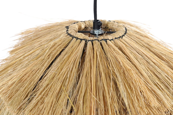 DKD Home Decor Lámpara Techo Balines Jute Natural 45 x 55 x 45 cm
