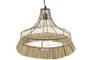 DKD Home Decor Lámpara de Techo de Yute y Metal Natural