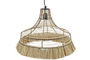 DKD Home Decor Lámpara Techo Colonial Yute Natural 45 x 36 x 45 cm