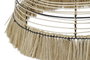 DKD Home Decor Lámpara de Techo de Yute y Metal Natural