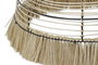 DKD Home Decor Lámpara Techo Colonial Yute Natural 45 x 36 x 45 cm