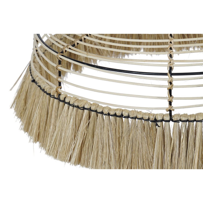 DKD Home Decor Lámpara de Techo de Yute y Metal Natural