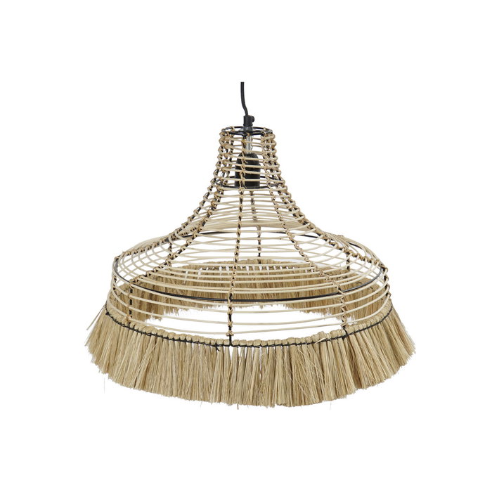 DKD Home Decor Lámpara de Techo de Yute y Metal Natural