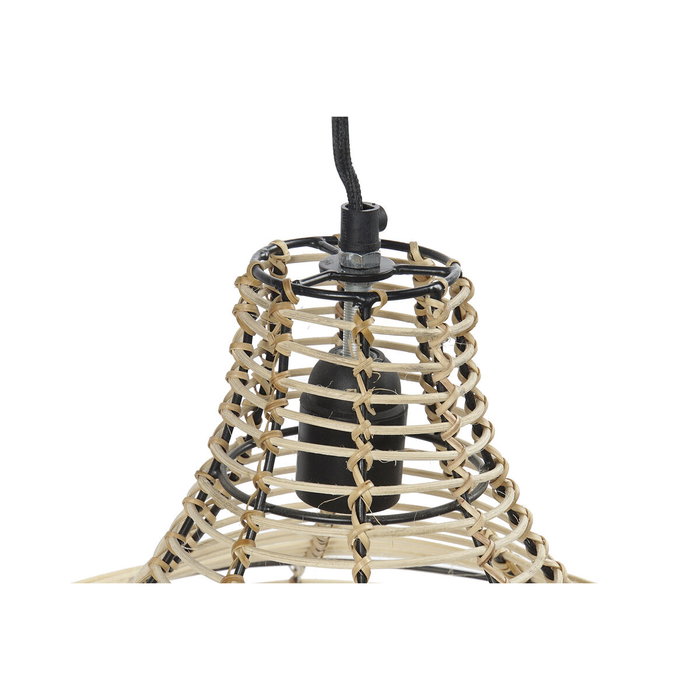DKD Home Decor Lámpara de Techo de Yute y Metal Natural