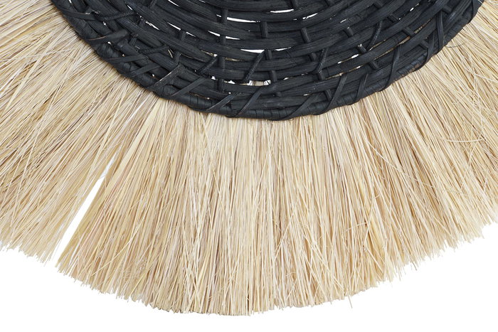 DKD Home Decor Aplique Colonial Natural Negro Yute Hierro 9 x 42 x 42 cm