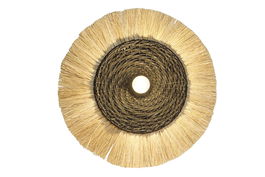 DKD Home Decor Aplique Colonial Natural Negro Yute Hierro 9 x 42 x 42 cm