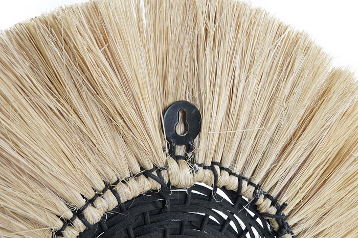 DKD Home Decor Aplique Colonial Natural Negro Yute Hierro 9 x 42 x 42 cm
