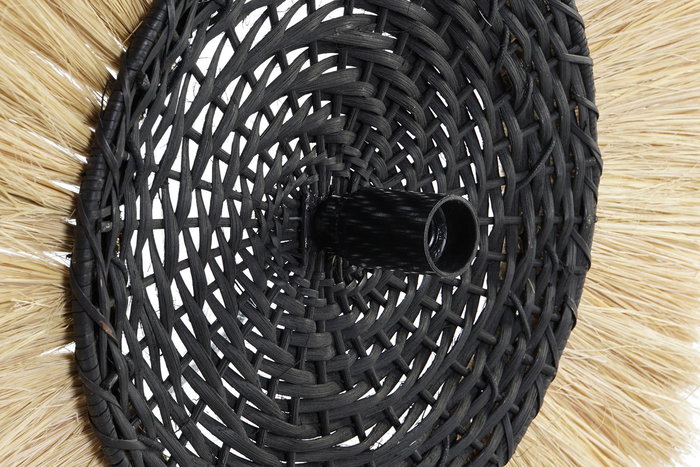 DKD Home Decor Aplique Colonial Natural Negro Yute Hierro 9 x 42 x 42 cm