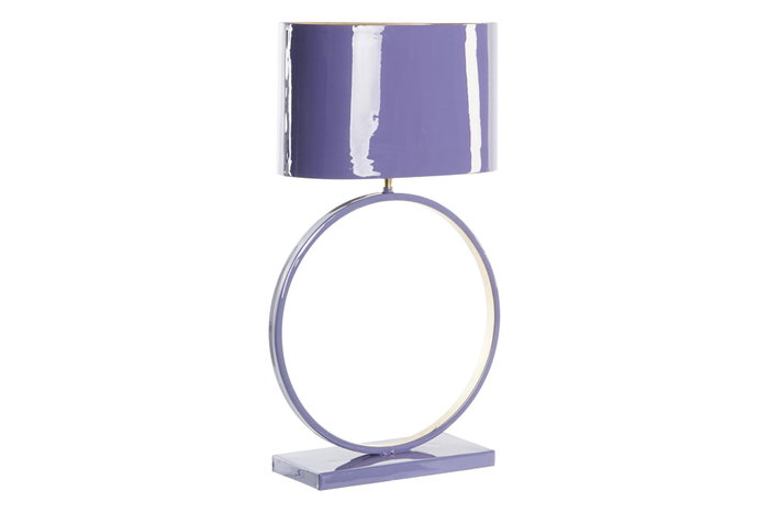 DKD Home Decor Lámpara de sobremesa de hierro lila 41x20x71 cm DKD Home Decor Lámpara de sobremesa de hierro lila 41x20x71 cm