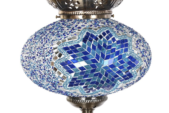 DKD Home Decor Lámpara Techo Arabe Ankara Multicolor 25 x 25 x 40 cm (2 Unidades) Metal Cristal Mosaico E27 DKD Home Decor Lámpara Techo Arabe Ankara Multicolor 25 x 25 x 40 cm (2 Unidades) Metal Cristal Mosaico E27