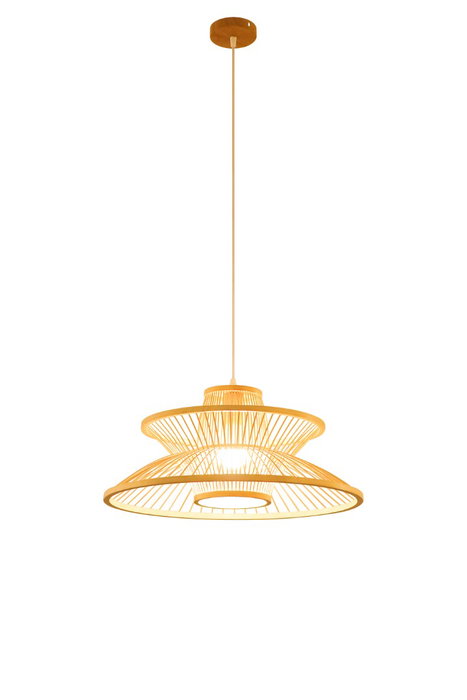 DKD Home Decor Lámpara Techo Urban Marron Claro Bambu 50 x 22 x 50 cm Hecho a Mano DKD Home Decor Lámpara Techo Urban Marron Claro Bambu 50 x 22 x 50 cm Hecho a Mano