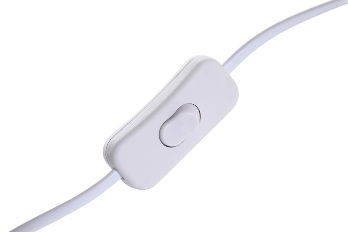 DKD Home Decor Lámpara Sobremesa Urban Marrón Claro Blanco 36 x 48 x 36 cm