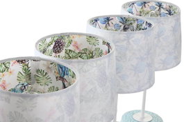 DKD Home Decor Lampara Sobremesa Tropical Multicolor 16 x 33 x 16 cm (4 Unidades)