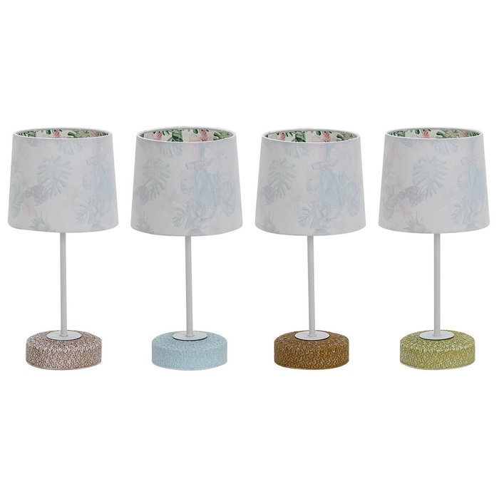DKD Home Decor Lámpara de Sobremesa de Cerámica Multicolor Tropical (Surtido de 4) SKU S3040132