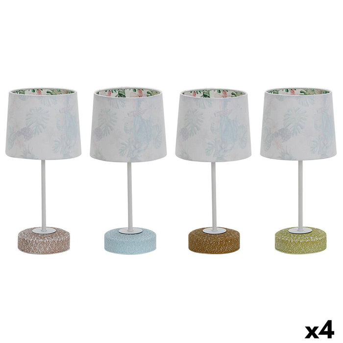 DKD Home Decor Lámpara de Sobremesa de Cerámica Multicolor Tropical (Surtido de 4) SKU S3040132
