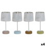 DKD Home Decor Lámpara de Sobremesa de Cerámica Multicolor Tropical (Surtido de 4) SKU S3040132