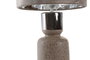 DKD Home Decor Lámpara de Sobremesa de Cerámica y Terciopelo Marrón